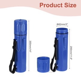 MECCANIXITY Welding Rod Storage Tube, 14 Inch Tungsten Electrode Holder Container Airproof Waterproof 4.5kg Capacity with Strap, Blue