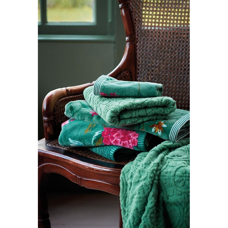 PiP Studio Les Fleurs Guest Towel Set 3 x Green