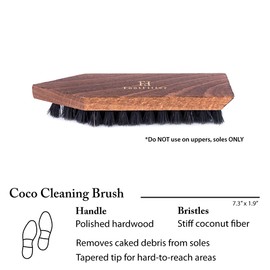 FootFitter Complete Shoe Cleaning, Polishing, and Shining Set- Brown