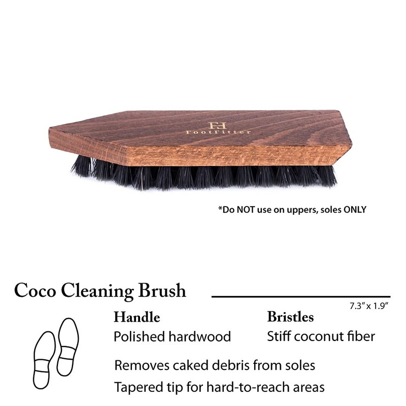 FootFitter Complete Shoe Cleaning, Polishing, and Shining Set- Brown