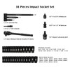 MIXPOWER 38-Piece 1/2-Inch Drive Deep Impact Socket Master Set with