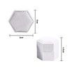 1 Piece Ring Box Wedding White Ring Box Wedding Hexagonal
