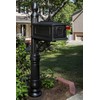 Architectural Mailboxes Stratford Plastic Mailbox and Post Kit, SC000BAM, Black,