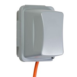 Taymac MM710G Jumbo 4-3/4-Inch Depth Weatherproof In-Use Plastic Cover 16 Configurations Vertical/Horizontal One Gang, Grey