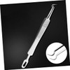 FOMIYES Hair Removal Tweezer Extractor 3pcs Curved Stainless Pimple