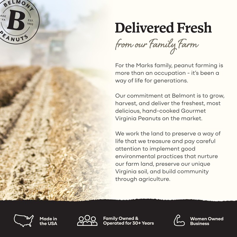 Belmont Peanuts Gourmet Sea Salt and Black Pepper Flavored Virginia