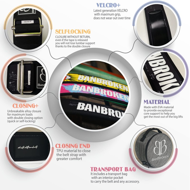 BANBROKEN Weight Lifting Belt Weight Lifting Weight Lifting Functional Training