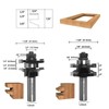 SICWOOD 3PCS Cabinet Door Raised Panel Router Bits Set 1/2