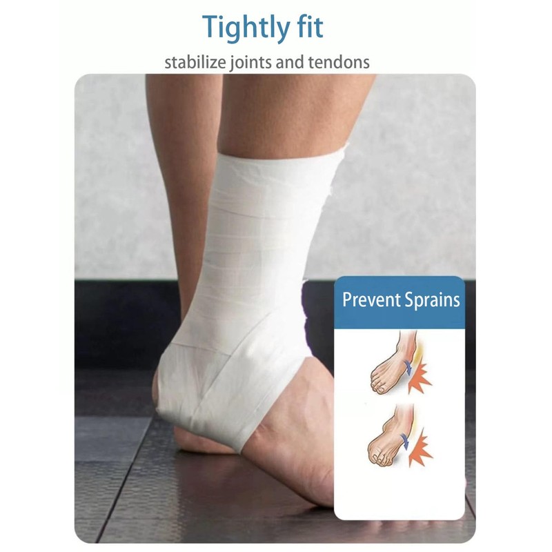 Athletic Tape White Sports 1.5 Inch 30 Feet Tearable Support