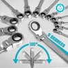 DURATECH 9/16" Flex-Head Ratcheting Combination Wrench