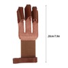 Archery Glove Cowhide Protective 3 Finger Guard Finger Tab Glove
