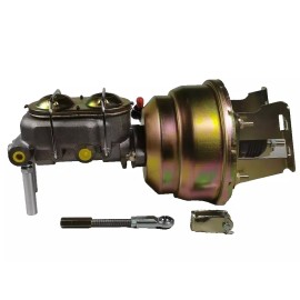 Unbranded 1955 1956 1957 Chevy 8" Power Brake Booster 1-1/8 Master Cylinder Disc Disc Kit