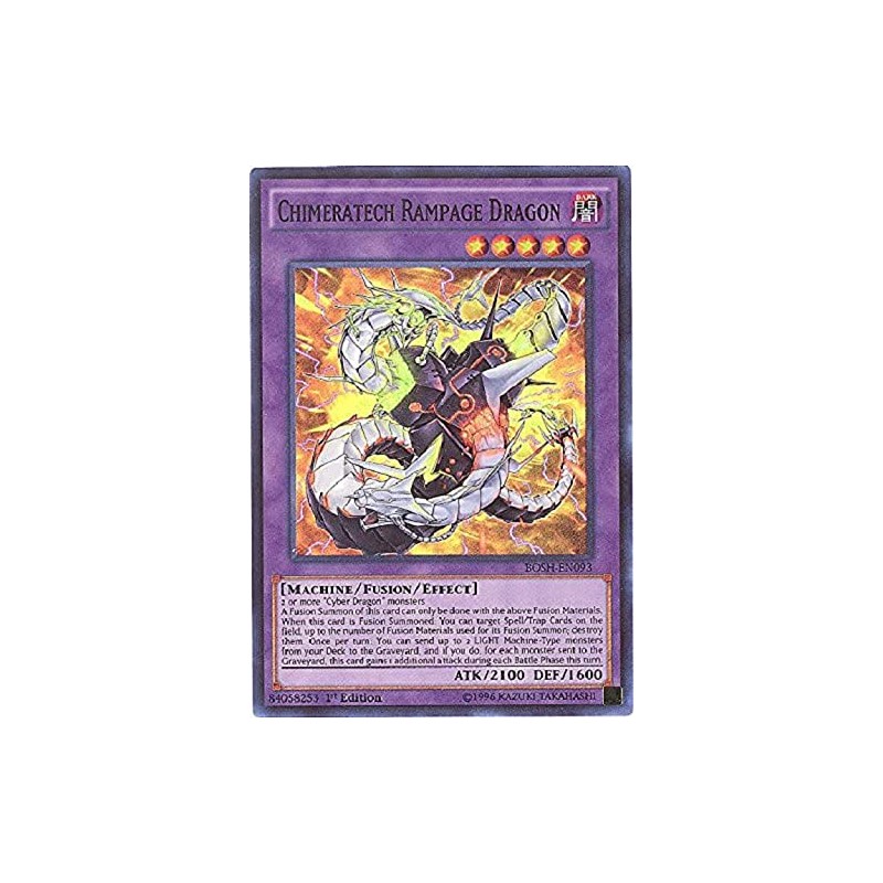 yugioh - Chimeratech Rampage Dragon BOSH-EN093 1st Edition Super Rare