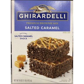 Ghirardelli PREMIUM Salted Caramel Chocolate BROWNIE Mix 16 oz Box - 2 PACK