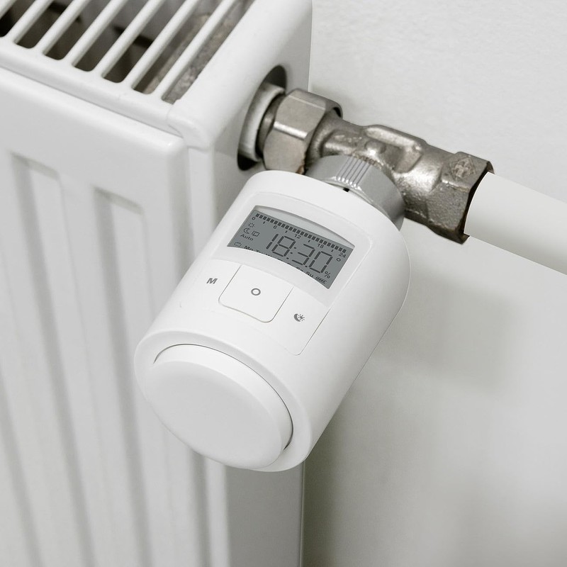 revolt Radiator Thermostats: Set of 3 Programmable Universal Radiator Thermostats,