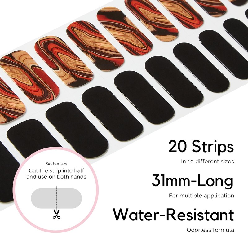 NAILOG Gel Nail Seal Curing Type (20 Pieces), Long Lasting,