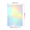 PATIKIL 11"x8.5" Holographic Cardstock, 40 Pack Metallic Iridescent Mirror Paper