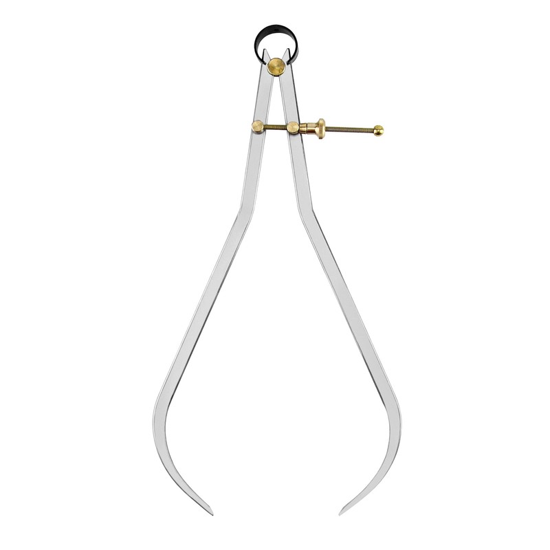 QWORK Outside Calipers, Precision Quick-Spring Nut Adjustment 12 Inch Jaw