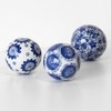 Prodbuy Set of 3 Small Deco Balls Blue & White