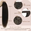Sunny Human Hair Ponytail Extension Dark Brown Wrap Around Ponytails