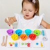 Montessori arithmetic toys for children, colorful silicone digital learning game
