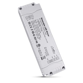 REYLAX LED Transformer 12 V 80 W Dimmable Triac & 0/1-10 V, 6.67 A Dimmable Power Supply 230 V to 12 V DC Driver Constant Voltage LED Transformer Low Voltage Transformer for LED Strips Not for Halogen