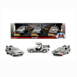 Jada Toys 33399 Jada Toys - Hollywood Rides | Back to the Future Time Machine 3-Pack (1/32