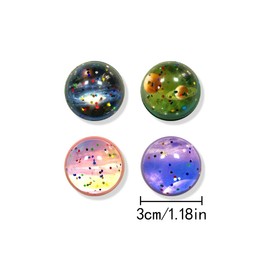 HAIKING Space Bouncy Balls, 20 Pcs Galaxy Theme Bouncing Balls for Party Favors, Gift Bag Filling (30MM)