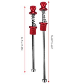 Wheel Locking Skewers Anti Theft Skewers Quick Release Skewers, Anti Theft Skewers Pouches (Red)