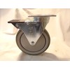 6" x1-1/4 Swivel Caster with Gray Polyurethane Wheel with Brake,