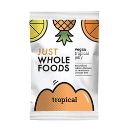 6 x Just Wholefoods Organic Tropical Real Fruit Flavoured Jelly Crystals 85g
