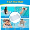 Inflatable Pool Hammock with Glitter, Floating Water Mat, Transparent Air
