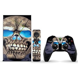 MightySkins Skin Compatible with NVIDIA Shield TV (2017) wrap Cover Sticker Skins Psycho Skull