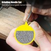30Pcs Grinding Needle Set Emery Cylindrical Flat Head Electric Grinder
