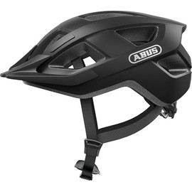 ABUS Aduro 3.0 LED Bike Helmet - sporty city Helmet in a stylish design for everyday and sporty Tours - with Rear Light - for Men and Women - Size L, black