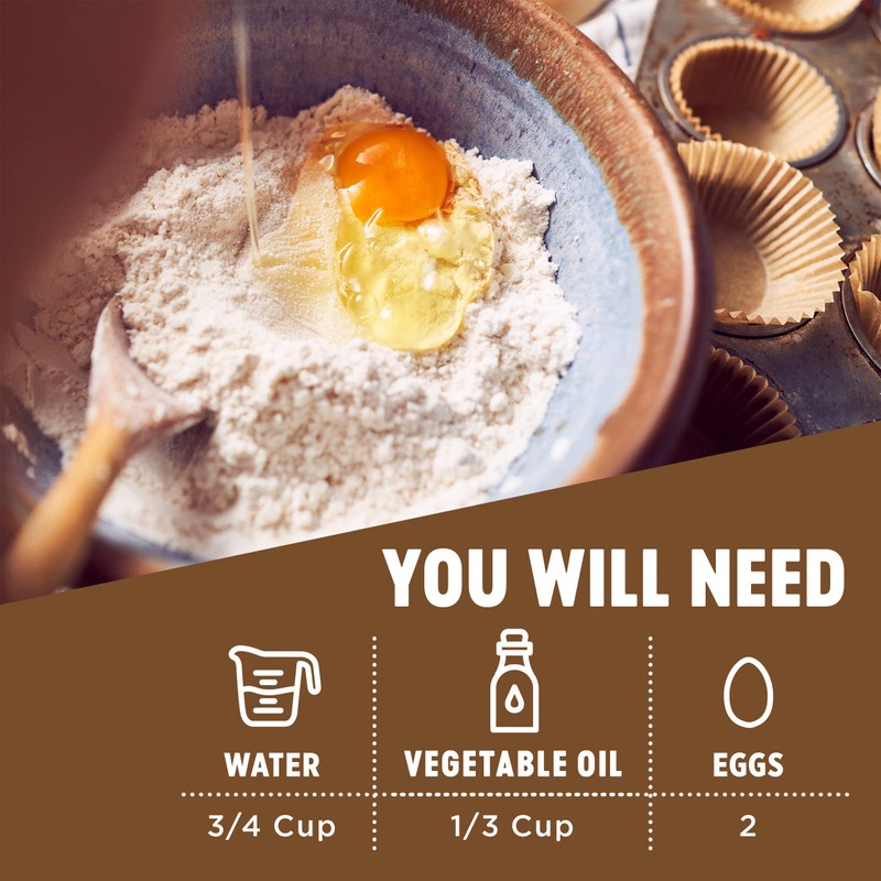 Krusteaz Muffin Mix, Double Chocolate Muffin Mix, Made with Real