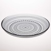 Iittala Kastehelmi Plates and Bowls, Glass, Grey, 17 x 17