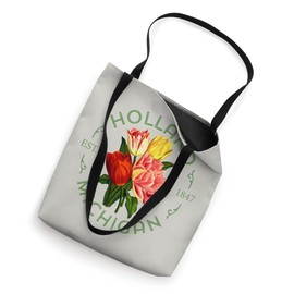 Holland Michigan Botanical Tulip Floral Women Girls Gardener Tote Bag