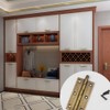 2Pcs Folding Butt Hinges Furniture Hardware Door Hinge Antique Pure