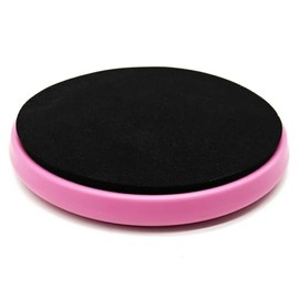 CampTeck U7271 Round Pirouette Board, Figure Skating Spinner, Turnboard Ballet, Gymnastics Turntable - Pink with Black Foam