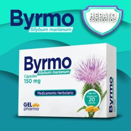 Byrmo ( Silybum Marianum ) C/20 Cápsulas 150mg Gelpharma