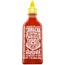 Crying Thaiger Sriracha Chili Sauce in Squeeze Bottle 17 Ounce, Vegan, Gluten Free, Non-GMO, from Thailand (Pack of 12)