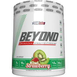 EHPlabs Beyond BCAA Powder Amino Acids Supplement for Muscle Recovery - 8g of Sugar Free BCAAs Amino Acids Post Workout Recovery Powder & 10g of EAA Amino Acids Powder - 60 Servings (Kiwi Strawberry)