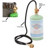 Flame King YSNMT48 Flexible 5-FT Extension Hose for 1Lb Propane
