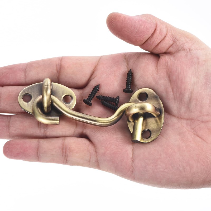 sourcing map 3 Inch Hook and Eye Latch, Barn Door