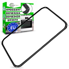 Rubber Oven with Original Code 593514 00183439 00183224 49003497 for Gorenje for Bosch for Siemens - Rubber Oven Seal with 8 Hooks - Made in EU ONIX TECH