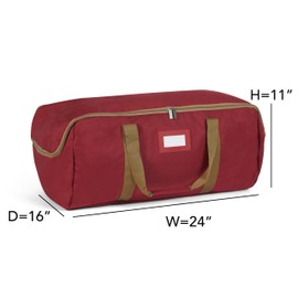 Covermates Keepsakes - Storage Duffel Bag - Heavy Duty Polyester - Reinforced Handles - Closet Storage, Red