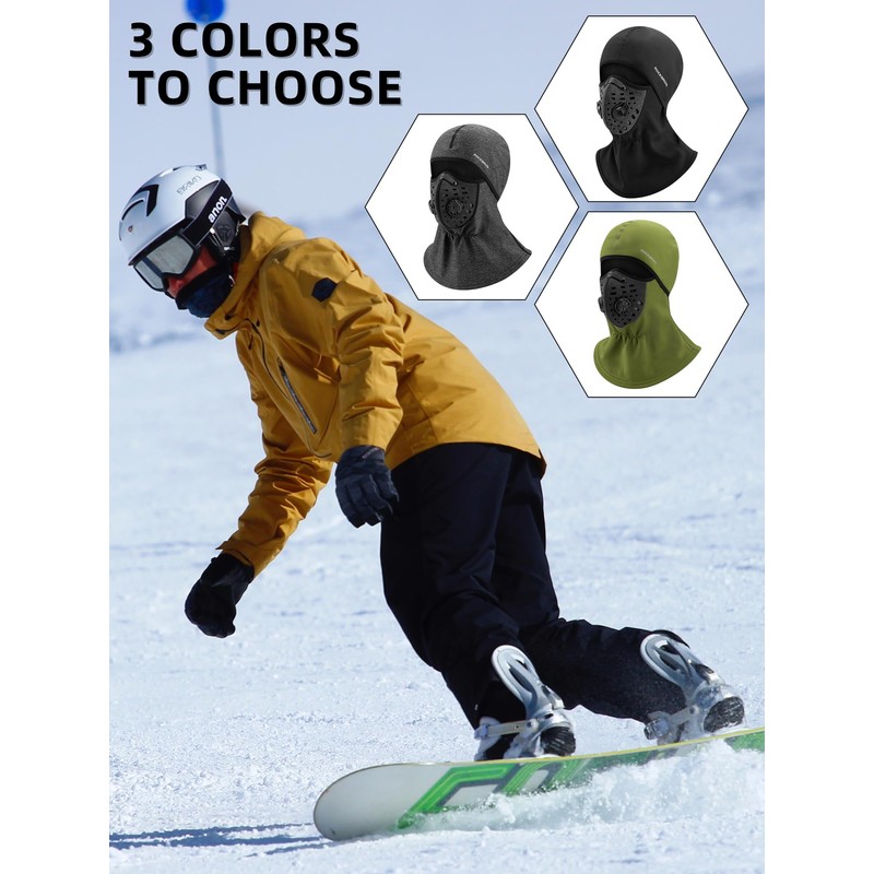 ROCKBROS Ski Mask Balaclava Winter Mask for Men Baclava Cold