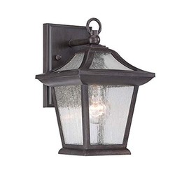 Acclaim 39002BC Aiken Collection 1-Light Wall Mount Outdoor Light Fixture, Black Coral