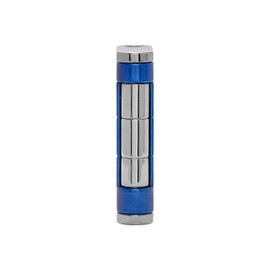 Xikar Allume Single Jet Flame Cigar Lighter, Durable Body, Fuel Gauge, Reef Blue